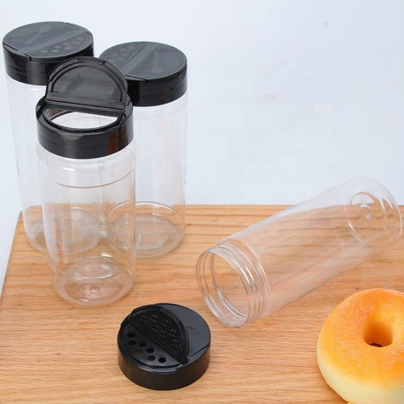 Spice Storage Container Manufacturer - High Quality Pet Plastic Condiment Seasoning Bottle Jar
