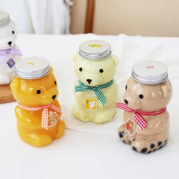 Bear Shape Bottle Manufacturer - 500ml Bear Shape Transparent Plastic Drink Bottle Eco Pet