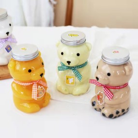 Bear Shape Bottle Manufacturer - 500ml Bear Shape Transparent Plastic Drink Bottle Eco Pet