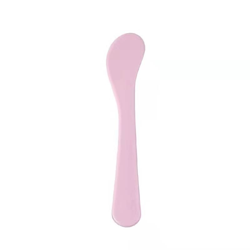 Makeup Spatula Manufacturer - Mini PP Plastic Pink Green Spatula Face Mask Cream Spoon