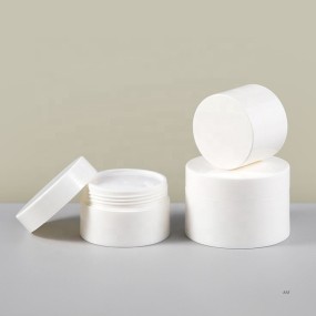 Cosmetic Cream Jar Supplier - 30g-120g 1oz-4oz PP Plastic Double Wall Skin Care Container