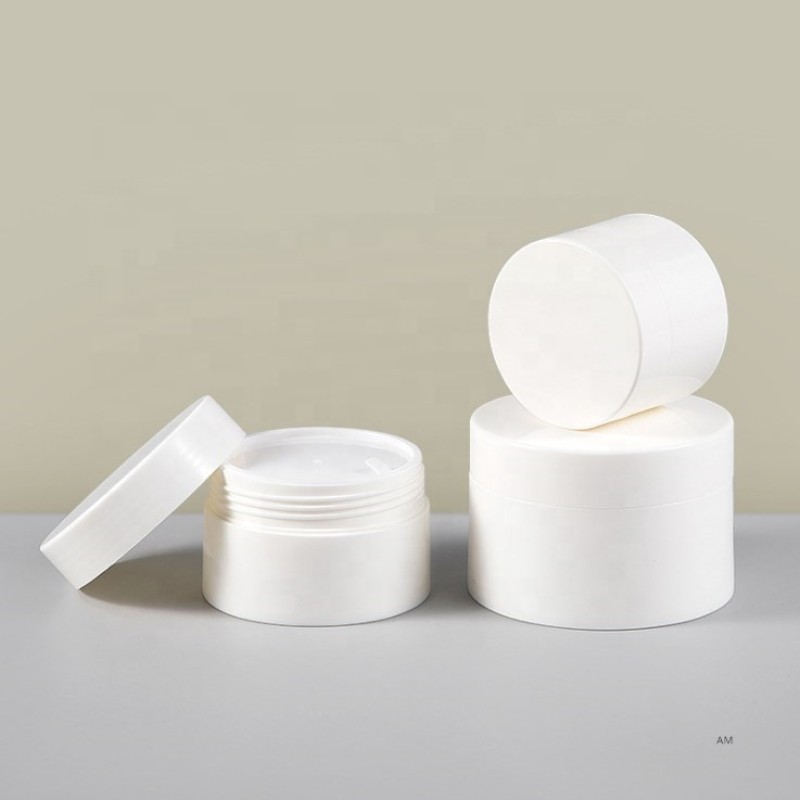 Cosmetic Cream Jar Supplier - 30g-120g 1oz-4oz PP Plastic Double Wall Skin Care Container