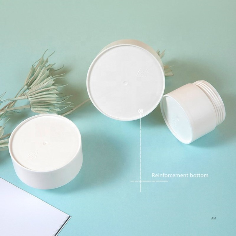 Double Wall Jar Manufacturer - 10g-80g Frosted PP Plastic Empty Face Cream Matte White Jar