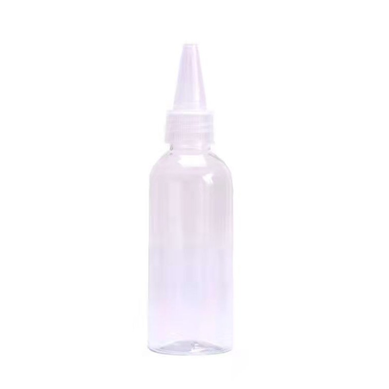 Pointed Mouth Bottle Factory - 50ml-80ml PET Plastic Hair Oil Ink Glue Squeeze Bottle