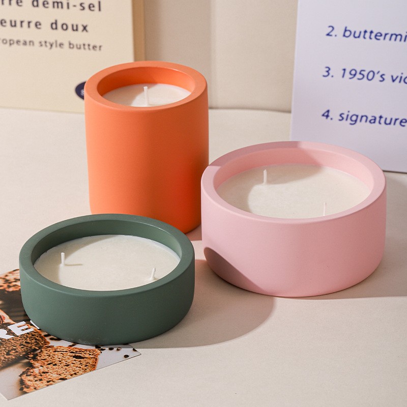 Ceramic Candle Vessel Factory - 250g-300g Many Colors Elegant Candle Container Custom Jar