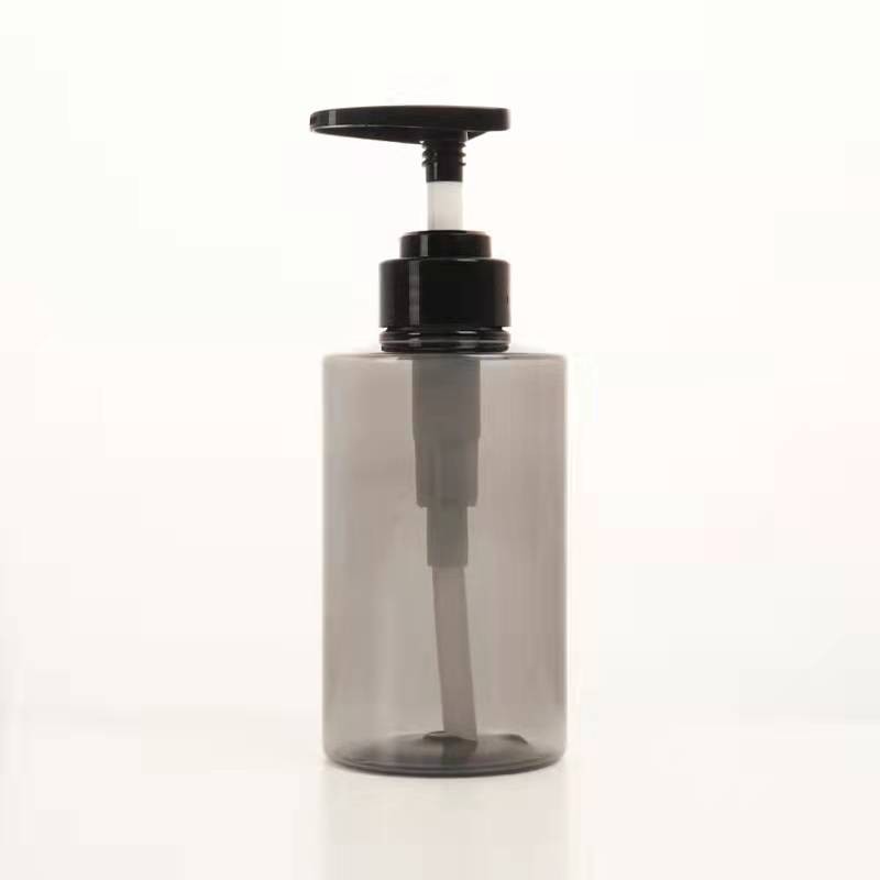 Shampoo Bottle Supplier - 300ml 500ml Blue Amber Round Plastic Shampoo Packaging Conditioner