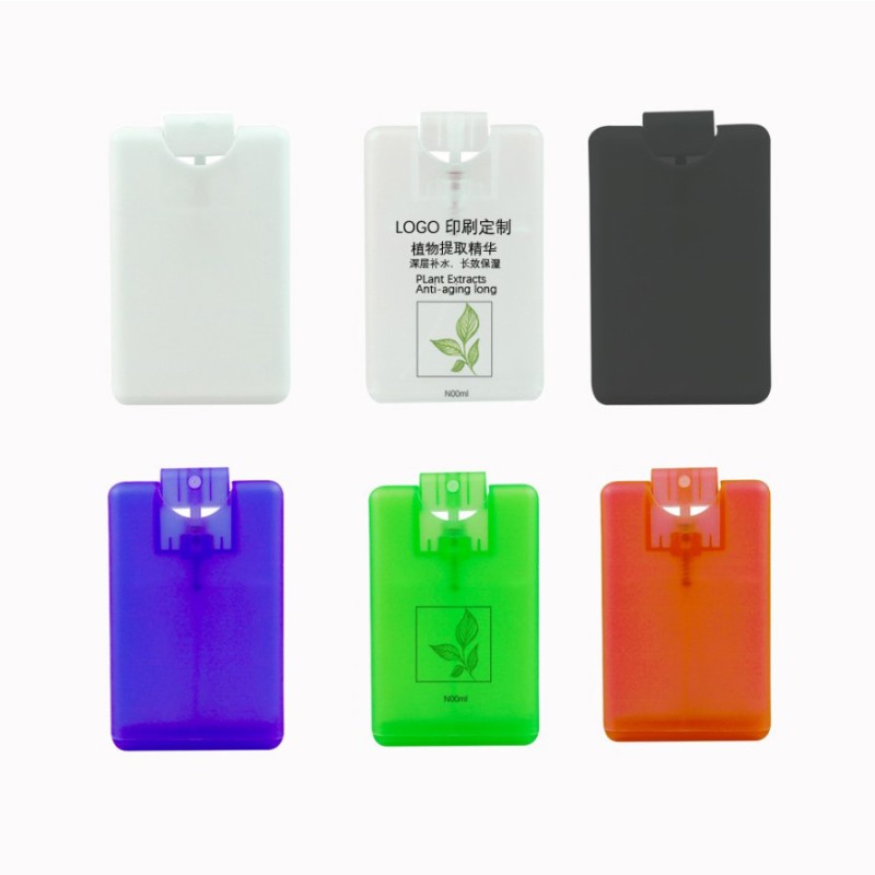 Credit Card Perfume Bottle Supplier - 20ml Square Shape Travel Alcohol Spray Bottle