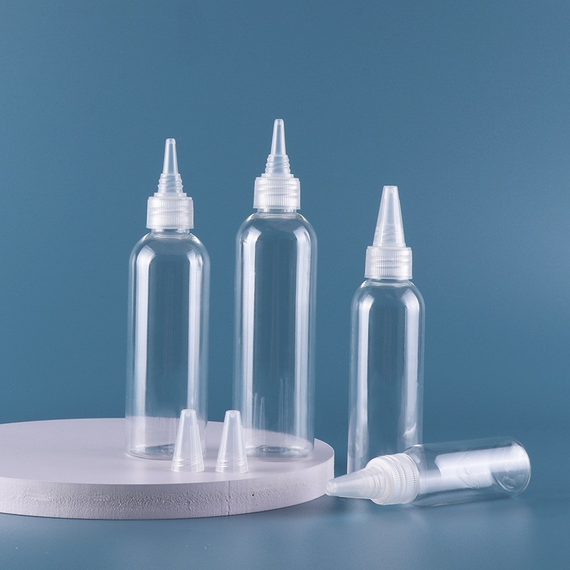 Squeeze Bottle Supplier - 30ml-500ml Transparent Plastic Sauce Packaging with Black Twist Cap