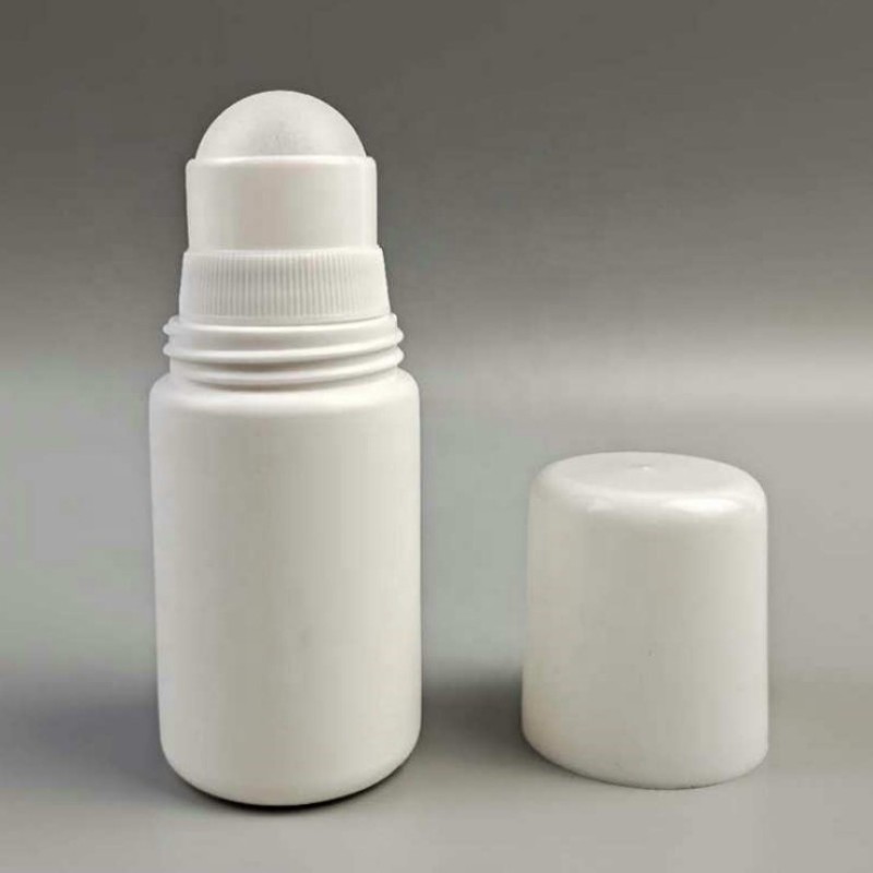 Plastic Roll on Bottle Manufacturer - 30ml 50ml HDPE White Essential Oil Empty Deodorant Container