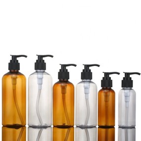 Custom Shampoo Bottle Factory - 300ml Empty Plastic Cosmetic Lotion Bottle With Pump