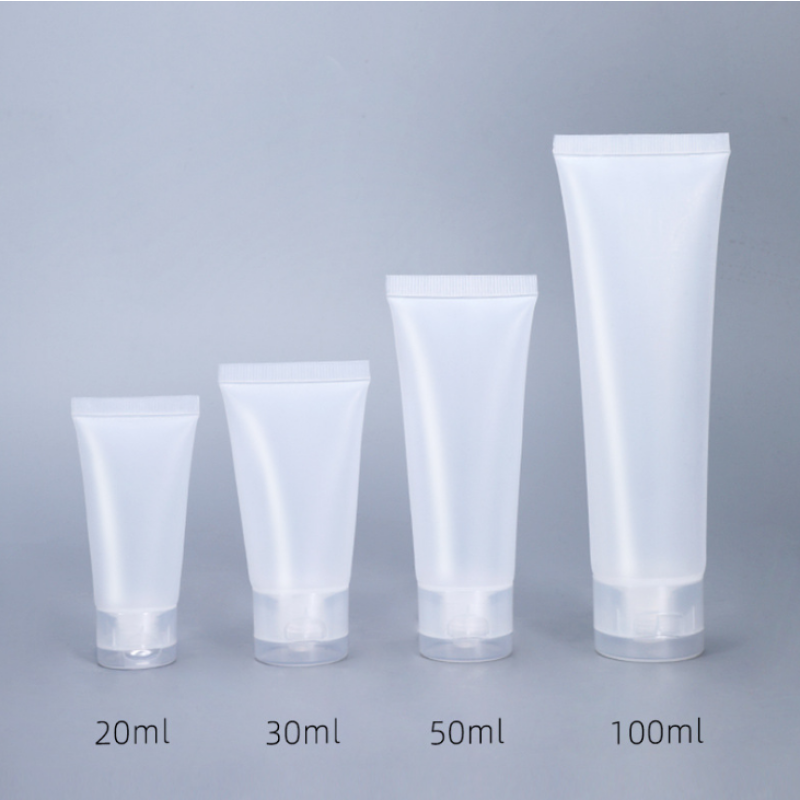 Face Wash Tube Supplier - 50ml Plastic Hand Cream Pet Transparent Clear Toothpaste Tube