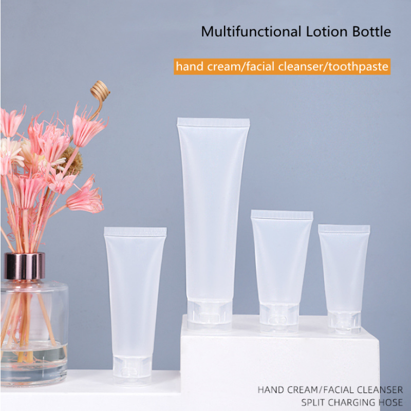 Face Wash Tube Supplier - 50ml Plastic Hand Cream Pet Transparent Clear Toothpaste Tube