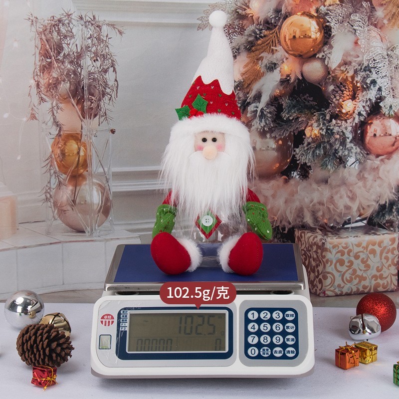 Christmas Candy Jar Factory - Plush Santa Claus Snowman Reindeer Christmas Candy Jar Decor