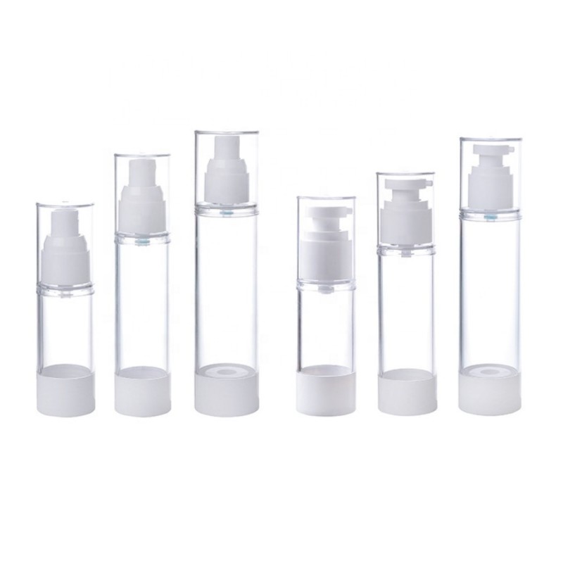 Airless Rotary Pump Bottle Supplier - 15ml 30ml 50ml Cosmetic Lotion Cream Plastic Bottle