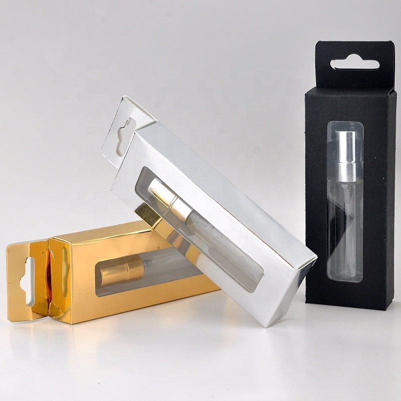 Perfume Bottle with Box Manufacturer - Customized Logo Color Paper Package 5ml 10ml Empty