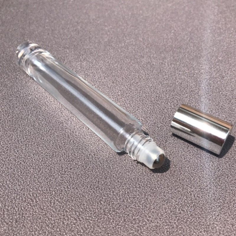 Essential Oil Bottle Factory - 10ml Mini Round Square Vintage Clear Refillable Perfume Bottle
