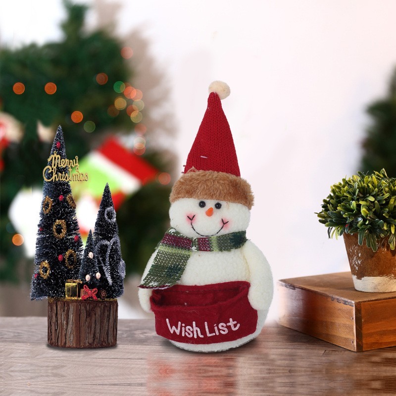 Christmas Decoration Supplier - Snowman Santa Claus Cartoon Doll Holiday Atmosphere Decor