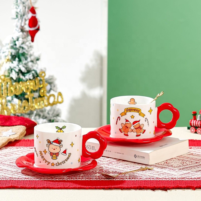 Christmas Mug Manufacturer - Christmas Coffee Cups Promotional Ceramic Santa Mug Porcelain