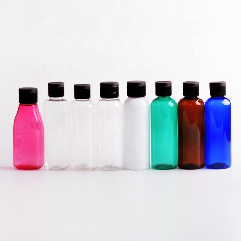 Flip Cap Bottle Supplier - 30ml 50ml 100ml White PET Transparent Cosmetic Packaging