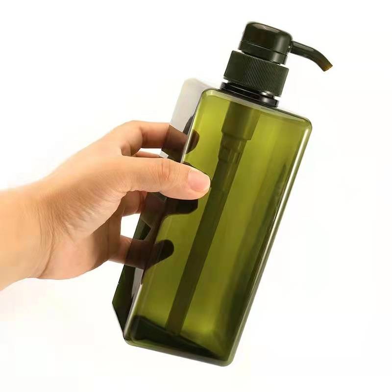 Lotion Pump Bottle Factory - 100ml-650ml Square Custom PETG Cosmetic Plastic Pump Bottle