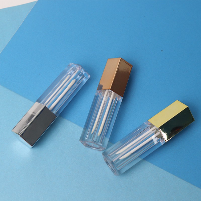 Lip Gloss Tube Factory - 5ml Pentagonal Shape Empty Lipgloss Tube with Brush