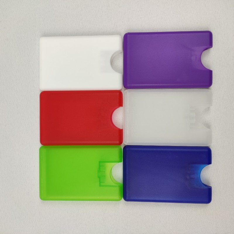 Credit Card Spray Bottle Factory - 20ml Empty White Portable PP Plastic Pocket Hand Sanitizer