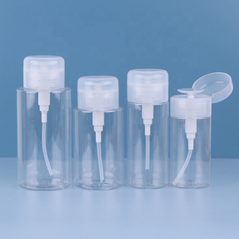 Pump Dispenser Bottle Manufacturer - 120ml-300ml Clear Liquid Cosmetic Toner Makeup Remover