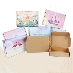 Corrugated Mailer Box Manufacturer - Wholesale Packing Corrugated Cardboard Postal Carton with Logo