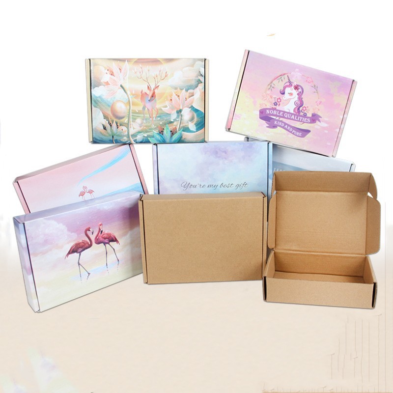 Roll End Mailer Box Supplier - Hot Sale Custom Printed Design Folding Corrugated Paper Mailer