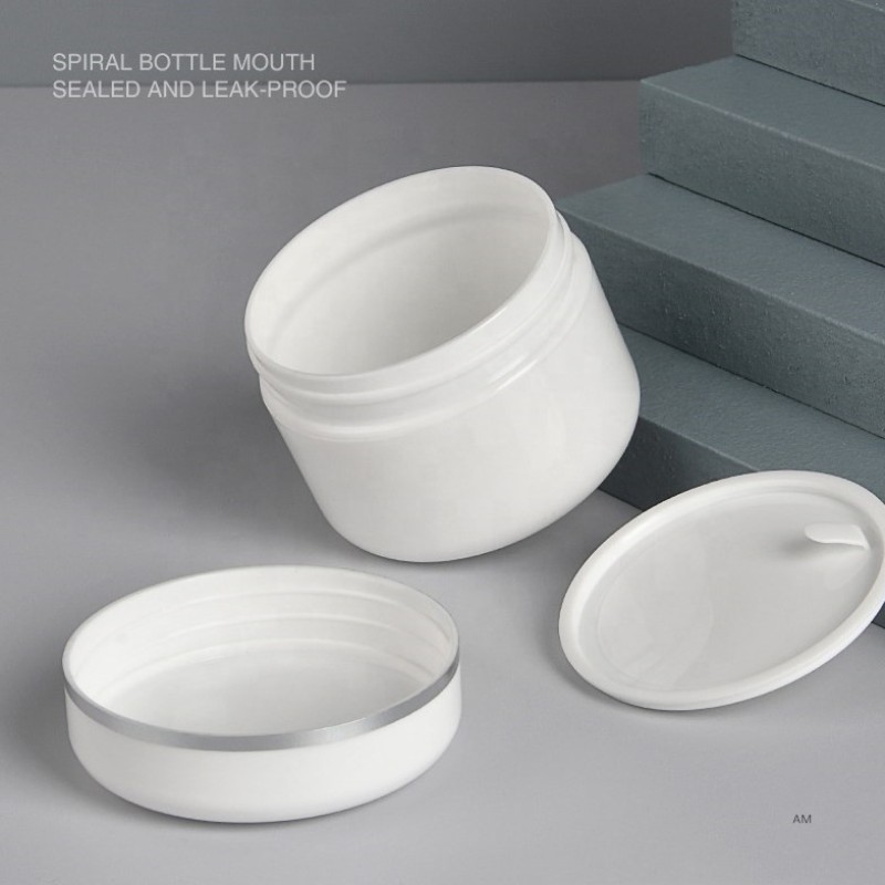 Large Cream Jar Factory - 250ml 8oz White PP Recycled Hair Oil Hair Gel Body Care Jar