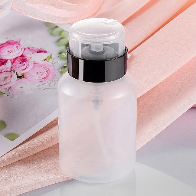 Toner Dispenser Bottle Supplier - 250ml Empty Facial Toner Press Push Down Nail Polish Remover