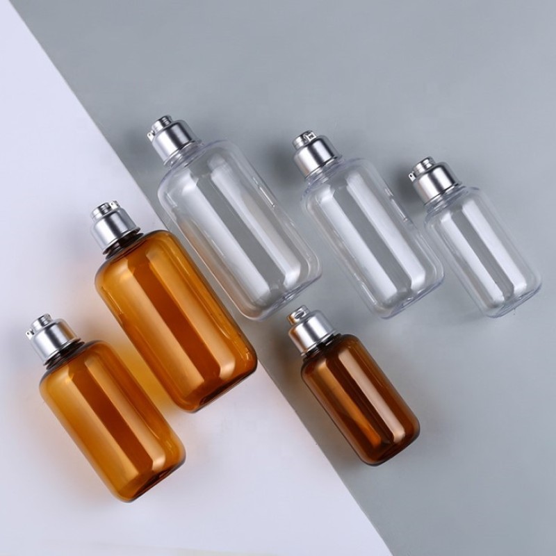 Hydrosol Bottle Supplier - 100ml-300ml BPA Free Clear Amber PET Plastic Skin Care Bottle