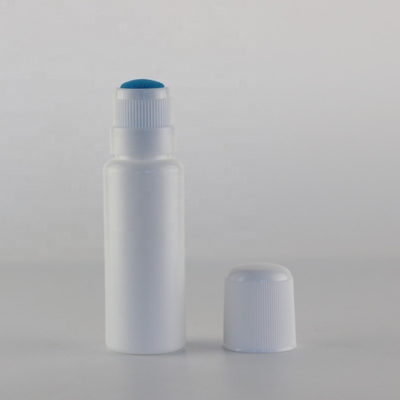 Sponge Applicator Bottle Manufacturer - 30ml-60ml HDPE Foam Sponge Top Plastic Bottle with Cap