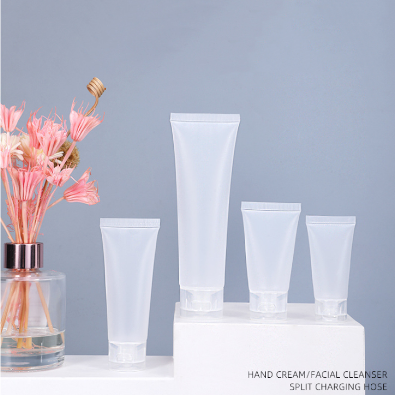 Facial Cleanser Tube Manufacturer - 100ml Luxury Custom Matte Clear Plastic Toothpaste Tube