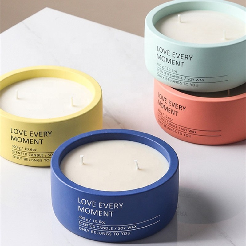 Terrazzo Candle Container Supplier - 10oz Minimalist Unique Elegant Terrazzo Iridescent Jar