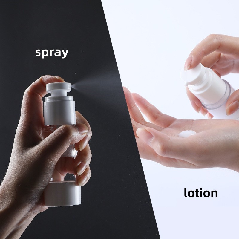 Airless Pump Bottle Supplier - 15ml-100ml Empty AS Plastic Cosmetic Serum Lotion Spray Bottle