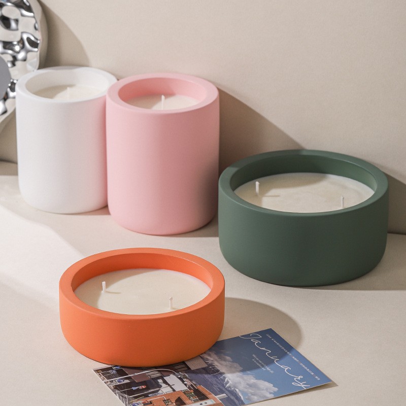 Ceramic Candle Vessel Factory - 250g-300g Many Colors Elegant Candle Container Custom Jar