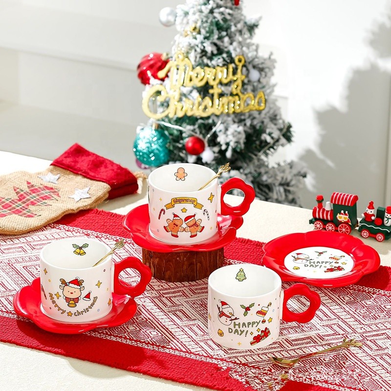 Christmas Mug Manufacturer - Christmas Coffee Cups Promotional Ceramic Santa Mug Porcelain