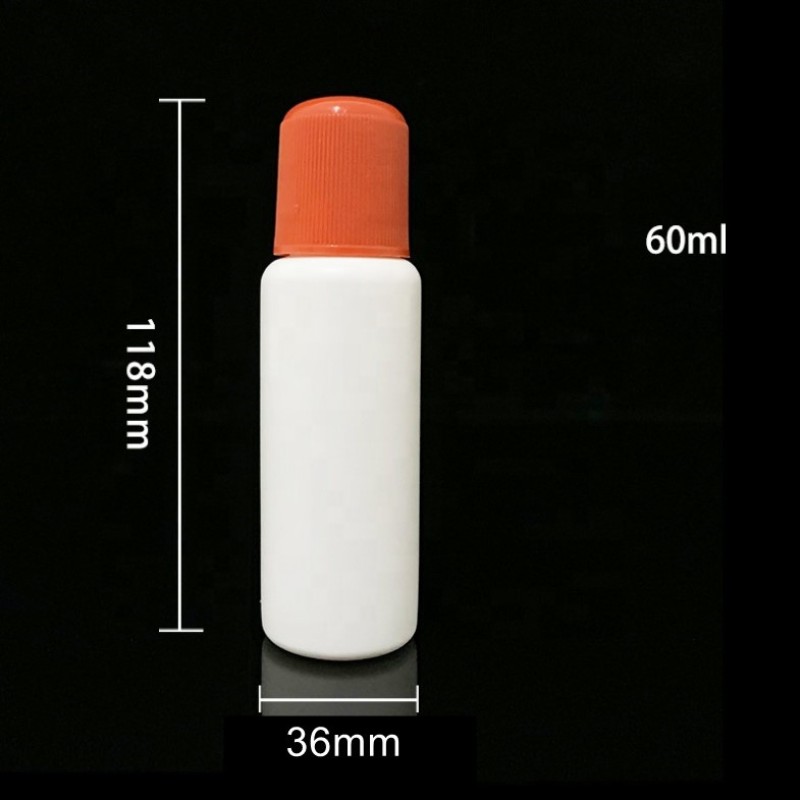 Dauber Bottle Factory - 30ml-60ml Empty Slim White Plastic Felt Dauber Sponge Applicator