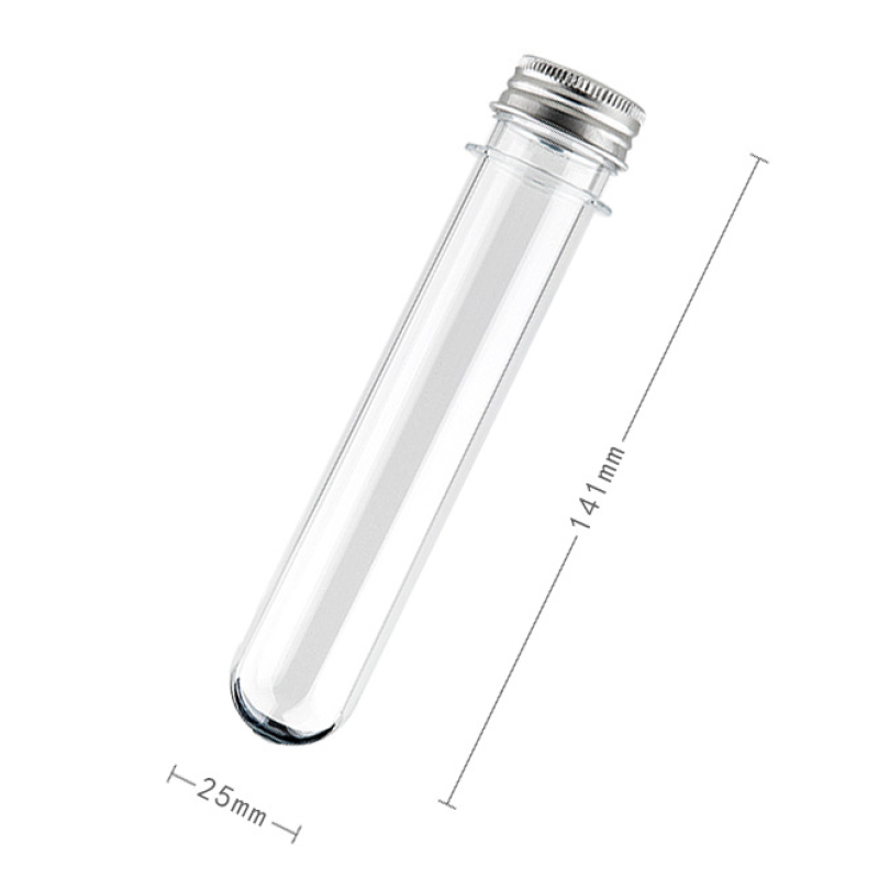 Test Tube Bottle Factory - 40ml Plastic Transparent Data Line Tube Bath Salt Container