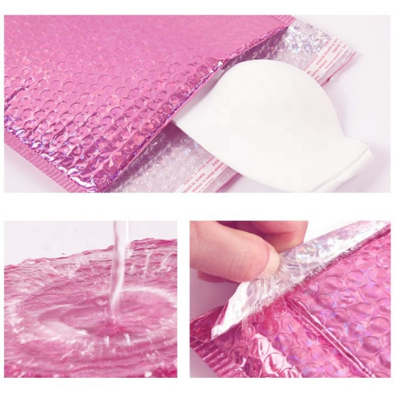 Holographic Bubble Mailer Factory - 1520cm+4cm Customized Holographic Laser Bubble Envelope