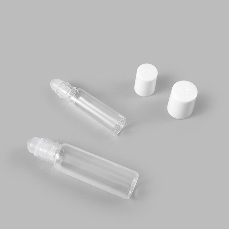 Roll on Bottle Factory - 5ml 10ml Clear Color Glass Essential Oil Plastic Roller Ball Bottle