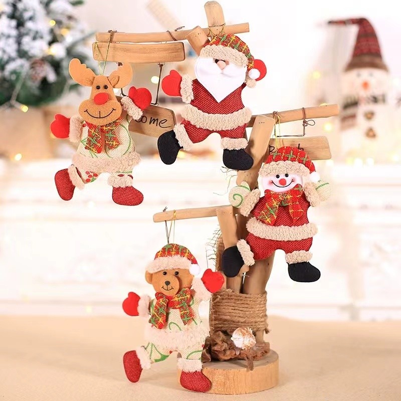 Christmas Ornaments Supplier - Merry Christmas Snowman Tree Toy Decoration Doll Hang Decor
