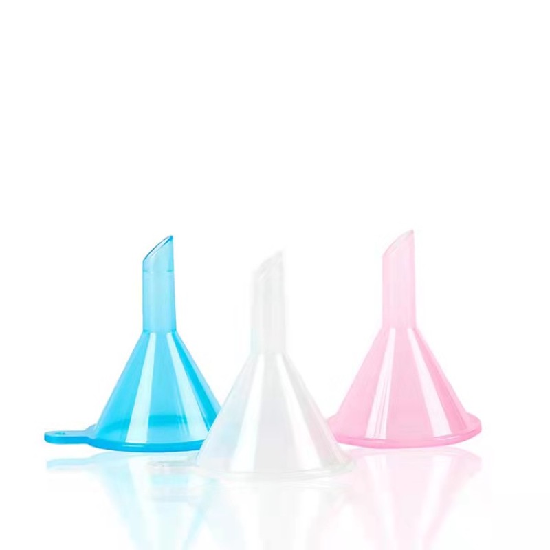 Plastic Funnel Manufacturer - 31mm Small Essential Perfume Blue Pink Clear Colors Mini Funnel