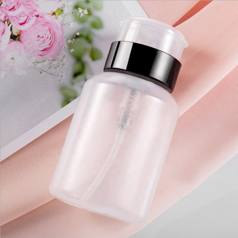 Toner Dispenser Bottle Supplier - 250ml Empty Facial Toner Press Push Down Nail Polish Remover
