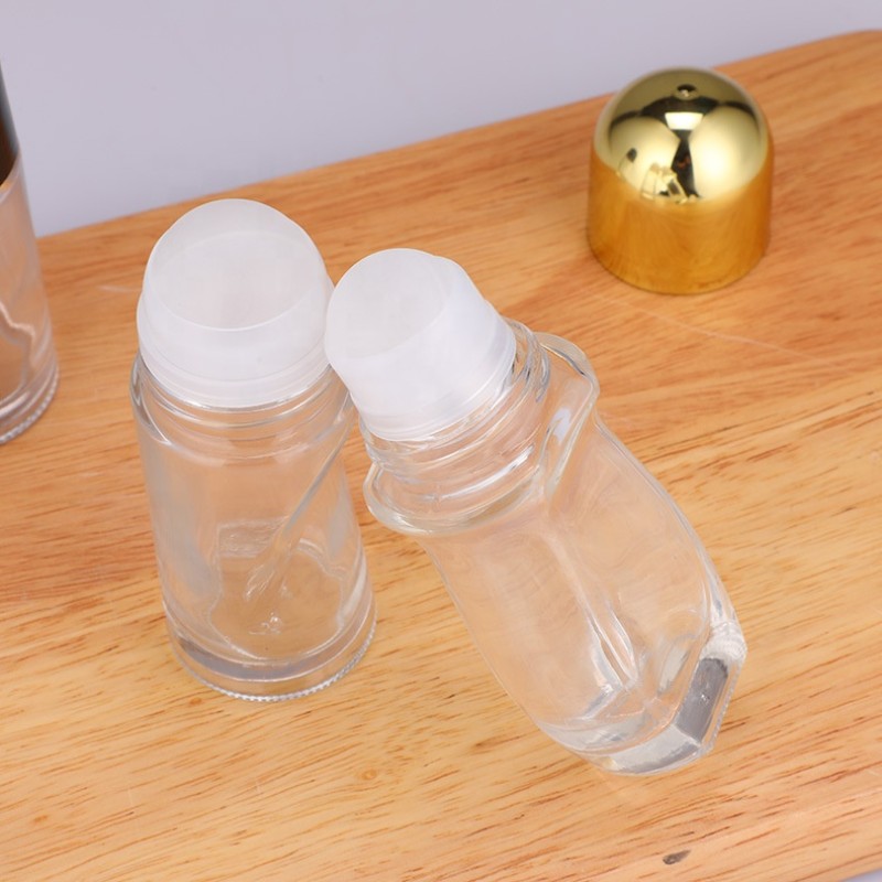 Deodorant Container Supplier - 30ml 50ml Cylinder Roll on Arabic Essential Oil Glass Bottle