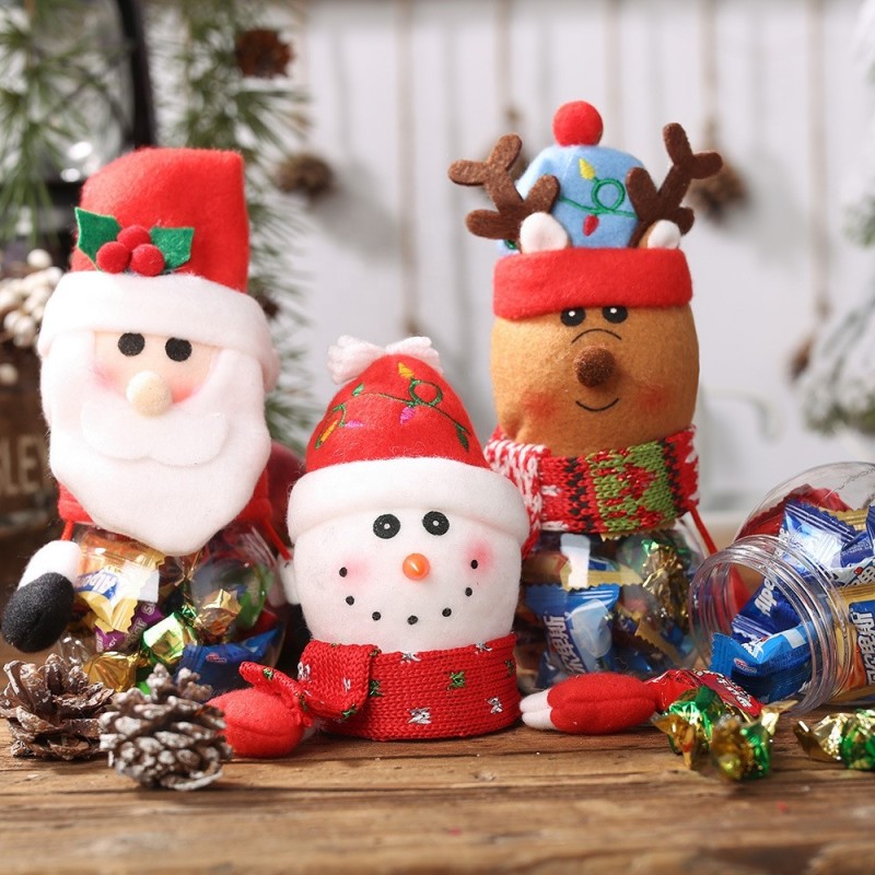 PVC Candy Jar Manufacturer - 2026 Custom Christmas Gift Candy Jar Storage Bottle Plush Jar