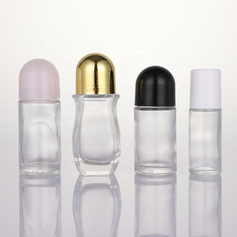 Deodorant Container Supplier - 30ml 50ml Cylinder Roll on Arabic Essential Oil Glass Bottle