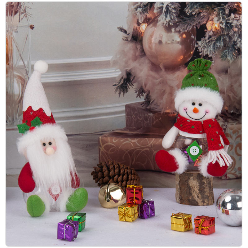 Christmas Candy Box Supplier - Transparent Present Box Xmas Santa Bag Sweet Natal Candy Box