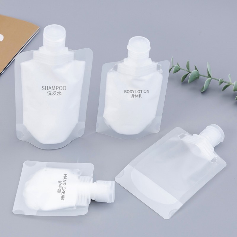 Cosmetic Trial Pouch Supplier - 30ml-100ml Disposable Portable Cosmetic Sample Transparent Bag